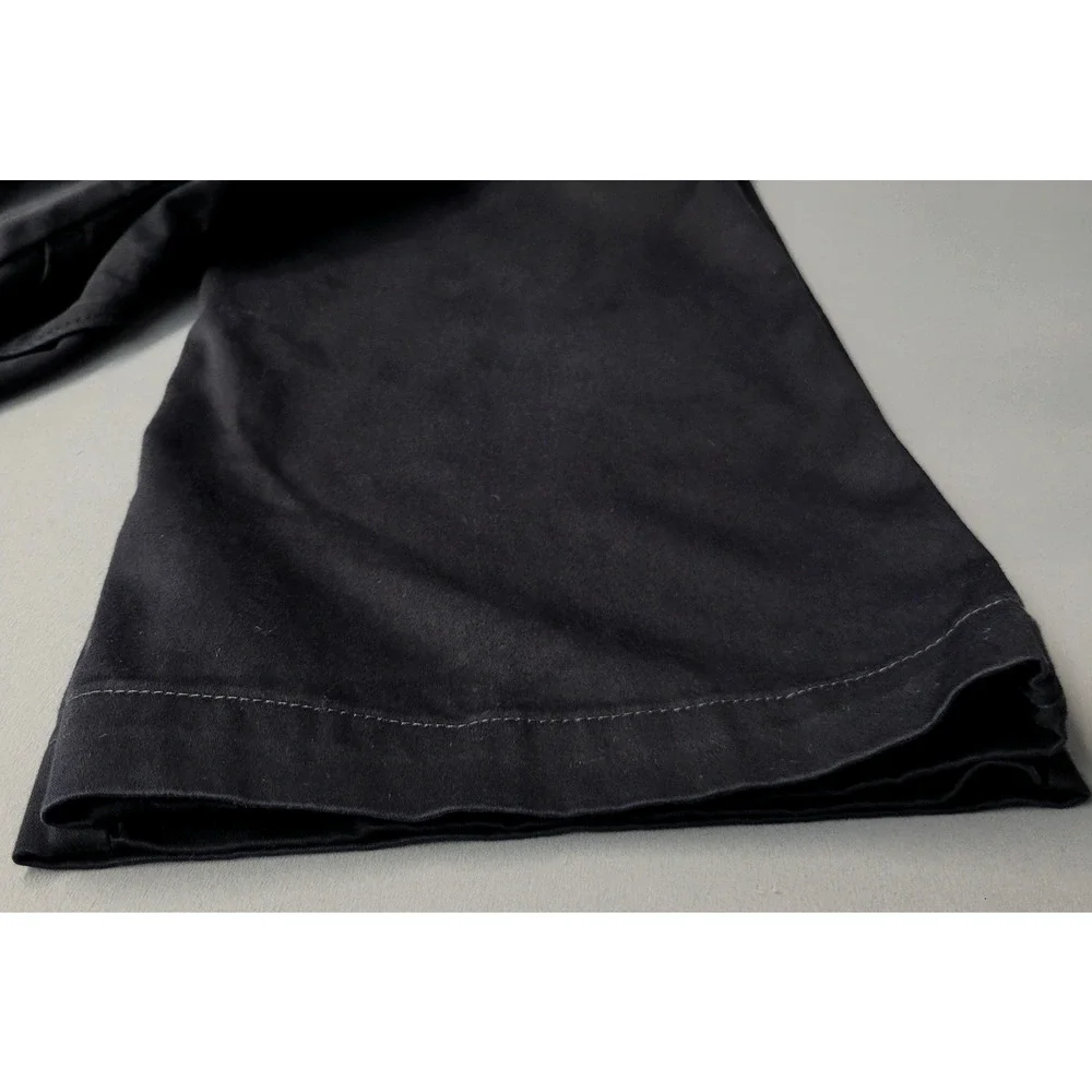 Aura‎ Pants Womens 6 Black Stretch Wide Leg Casual Office Workwear Comfort Band